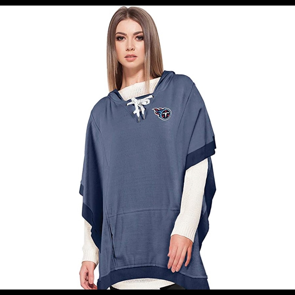 Tennessee Titans Poncho, Hoodie Women’s or Unisex, One Size by Littlearth
